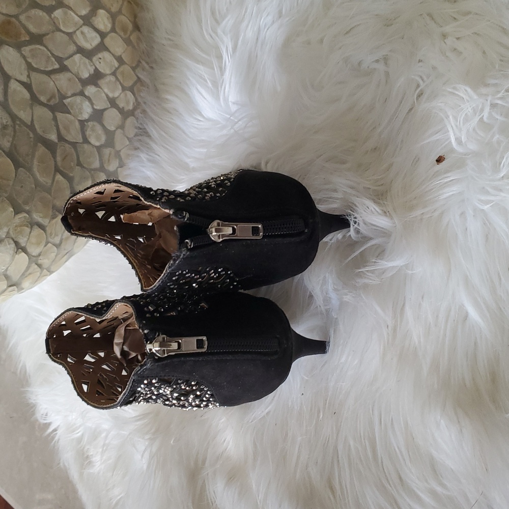 Zigi soho black studded open toe bootie size 7.5 - Picture 8 of 17